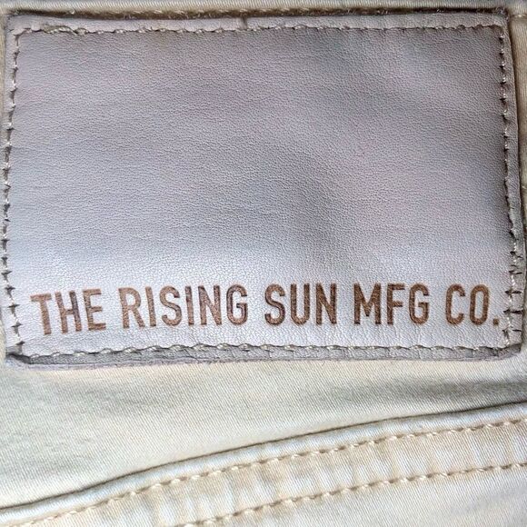 The Rising Sun Mfg Co Slim Fit Jeans in Cream Men’s 38 - Picture 6 of 12